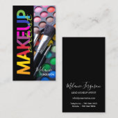 ブラシ付き明るいおもしろい化粧パレットMUA 名刺 (正面/裏面)