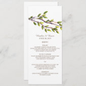 ブラシ付き枝結婚のメニュー メニュー (正面/裏面)