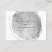 ブラシ付き水グランジ色 名刺 (裏面)