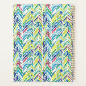 ブラシ付き水彩山形デザインはっきりした プランナー手帳 (裏面)