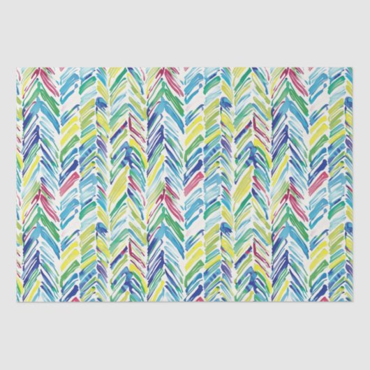 ブラシ付き水彩山形デザインはっきりした 薄葉紙 (正面)