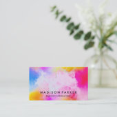 ブラシ付き水彩 名刺 (スタンド正面)