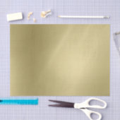 ブラシ付き深い金ゴールド 薄葉紙 (クラフト)