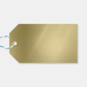 ブラシ付き深い金ゴールド(3) カスタマイズ - /テンプレート ギフトタグ (裏面横)