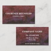 ブラシ付き紫の名刺 名刺 (正面/裏面)