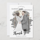 ブラシ付き結婚したリトルクリスマス シーズンカード (正面)