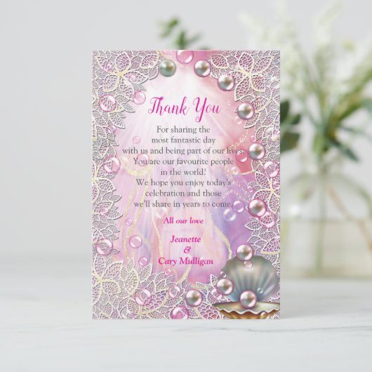 ブラシ付き金ゴールドでピンクと白の大理石の仕上げ 出欠カード (スタンド正面)