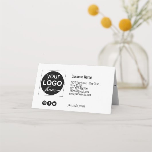 ブラシ付き金属虹彩色ホログラフィックギフトカード プレイスカード (裏面)