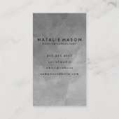 ブラシ付絵を描き |モノグラム |水彩 名刺 (裏面)