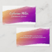 ブラシ付絵を描き |表現芸術的 ロイヤリティカード (正面/裏面)