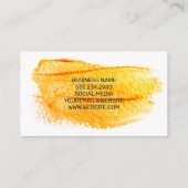 ブラシ付芸術的き | メイクアップブラシアイコン 名刺 (裏面)