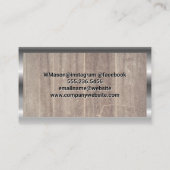 ブラシ付芸術的き |木材 |はさみ 名刺 (裏面)