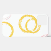 ブラシ円ヴィンテージのシームレスなパターンカラフルD Case-Mate iPhoneケース (裏面 (横))