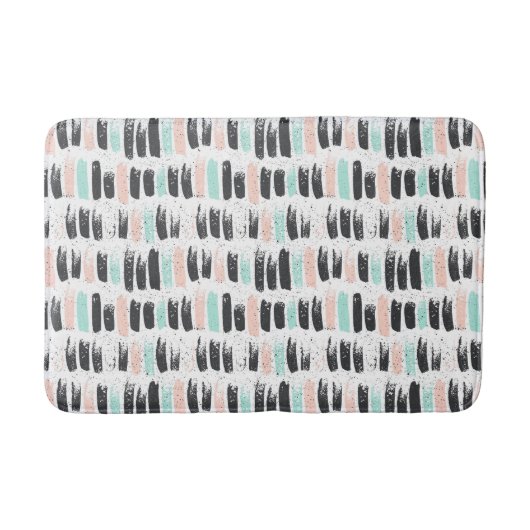 ブラシ及びインク打撃パターン バスマット (正面)