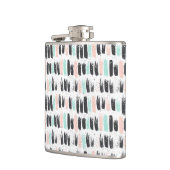 ブラシ及びインク打撃パターン フラスク (左)