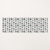 ブラシ及びインク打撃パターン ヨガマット (正面(横))