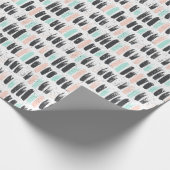 ブラシ及びインク打撃パターン ラッピングペーパー (角)