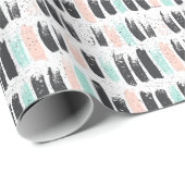 ブラシ及びインク打撃パターン ラッピングペーパー (ロールコーナー)