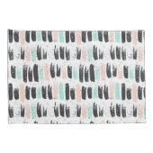 ブラシ及びインク打撃パターン 枕カバー (裏面-右)