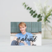 ブラシ台モダン本卒業会 インビテーションポストカード (スタンド正面)