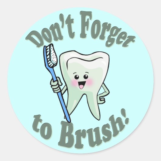 ブラシ忘れュしない ラウンドシール (正面)