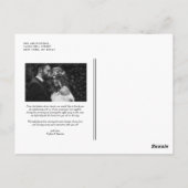 ブラシ手レタリング垂直結婚に感謝 ポストカード (裏面)