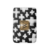 ブラシ抽象芸術パターン バスマット (正面縦)