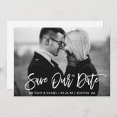 ブラシ救スクリプト黒白カード サンキューカード (正面/裏面)