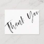 ブラシ書エレガント道ありがとうスモールビジネス 割引カード (正面)