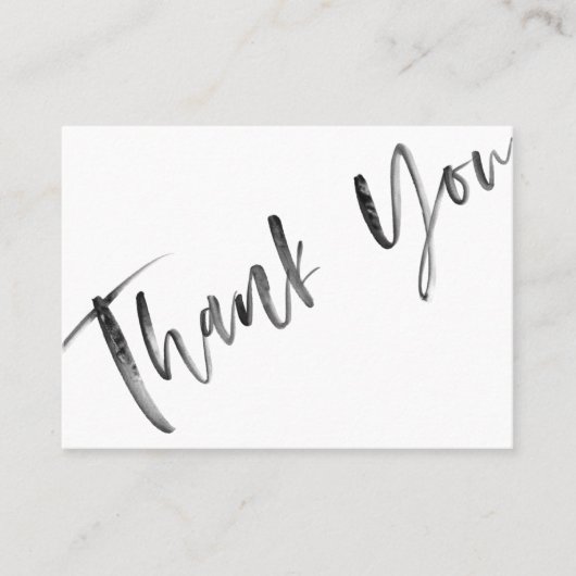 ブラシ書エレガント道ありがとうスモールビジネス 割引カード (正面)