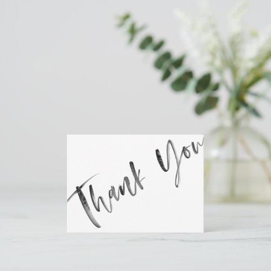 ブラシ書エレガント道ありがとうスモールビジネス 割引カード (スタンド正面)