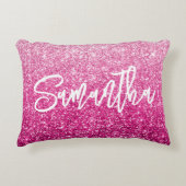 ブラシ書名ラグジュアリーピンクグラデーション アクセントクッション (正面)