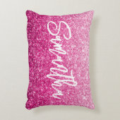 ブラシ書名ラグジュアリーピンクグラデーション アクセントクッション (正面(垂直))
