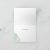 ブラシ書道と水彩サンキューカード サンキューカード (内部)