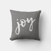 ブラシ書道ジョイ雪片グレークリスマス クッション (正面)