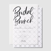 ブラシ書道モダンブライダルブランチ ベラム紙招待状 (オフセット (招待状))