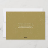 ブラシ書道金ゴールド最も幸せな休日の写真 シーズンカード (裏面)