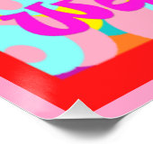 ブラシ歯ヘアウォッシュ顔おもしろいキッズ明るいデザイン ポスター (コーナー)