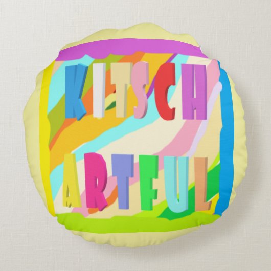 ブラシ歯ヘアウォッシュ顔おもしろいキッズ明るいデザイン ラウンドクッション (裏面)