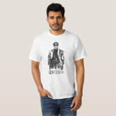 ブラシ紳士のホワイト半袖Tシャツ Tシャツ (正面フル)