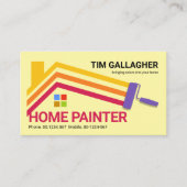 ブラシ絵を描のホーム絵を描ライン 名刺 (正面)