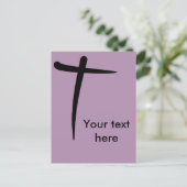 ブラシ絵を描クロス ポストカード (スタンド正面)