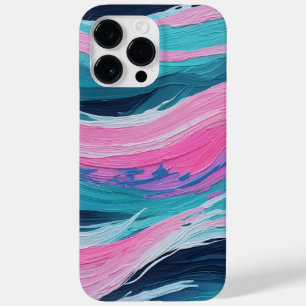 ブラシ絵を描ュストローク抽象芸術海波形ネオンカラー Case-Mate iPhone 14 PRO MAXケース