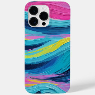 ブラシ絵を描ュストローク抽象芸術海波形ネオンカラー Case-Mate iPhone 14 PRO MAXケース