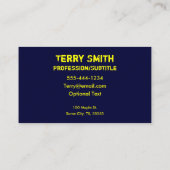 ブラシ絵を描名刺 名刺 (裏面)