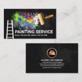 ブラシ絵画ウォール落書き 名刺 (正面/裏面)