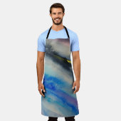 ブラシ絵画ストローク エプロン (着用した状態)