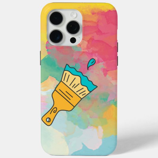 ブラシ色彩の鮮やか付き Case-Mate iPhoneケース (裏面)