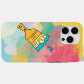ブラシ色彩の鮮やか付き Case-Mate iPhoneケース (裏面 (横))
