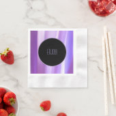 ブラシ花びらラベンダーペーパーナプキン | フエレガントロ 縁ありカクテルナプキン (インサイチュ)